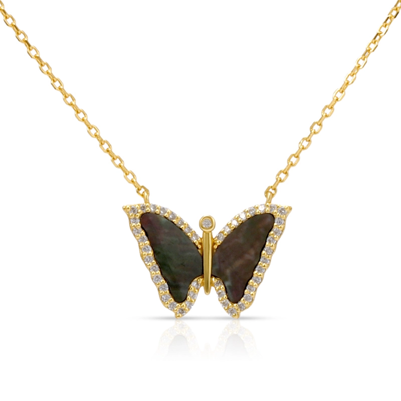Butterfly Abalone Shell Necklace 1