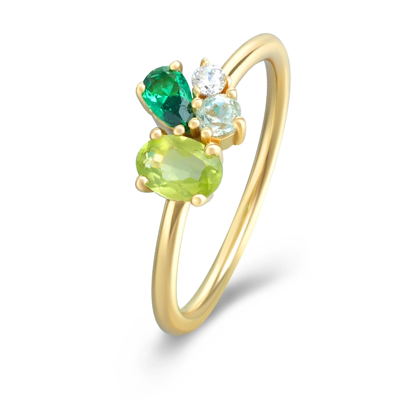 Butterfly Turquise Ring Colorful Stone 1