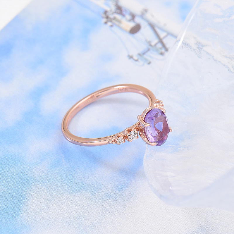 Oval Amethyst Ring 3