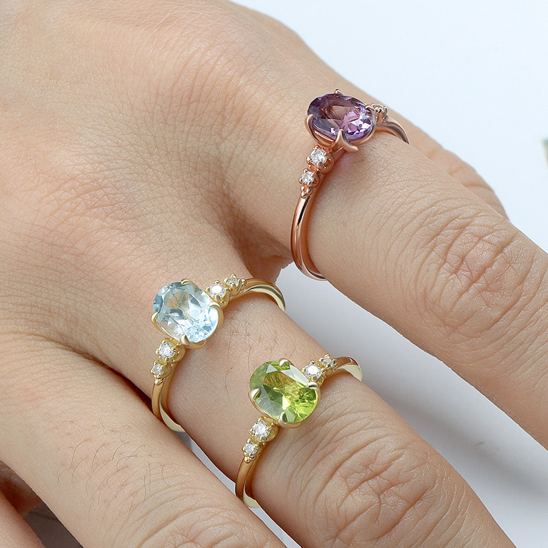 Oval Amethyst Ring 7