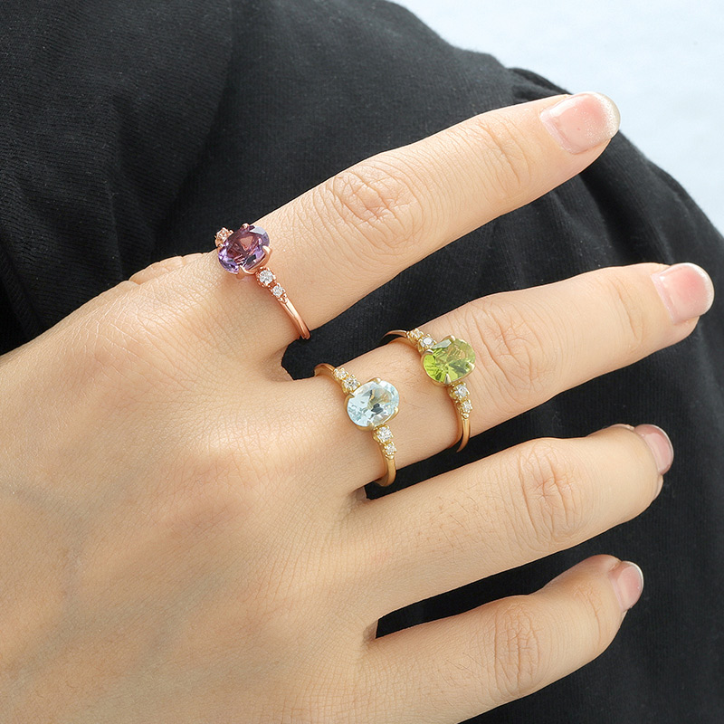 Oval Amethyst Ring 8