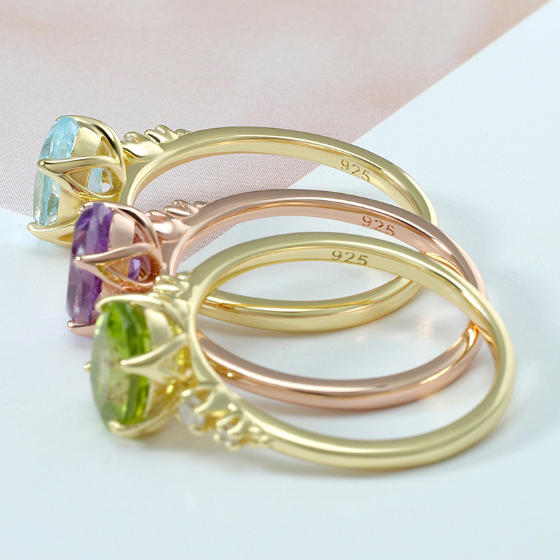 Oval Amethyst Ring 6