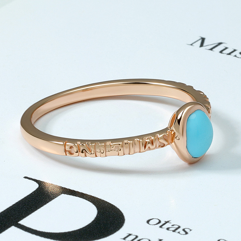 Retro Oval Turquoise Ring 4
