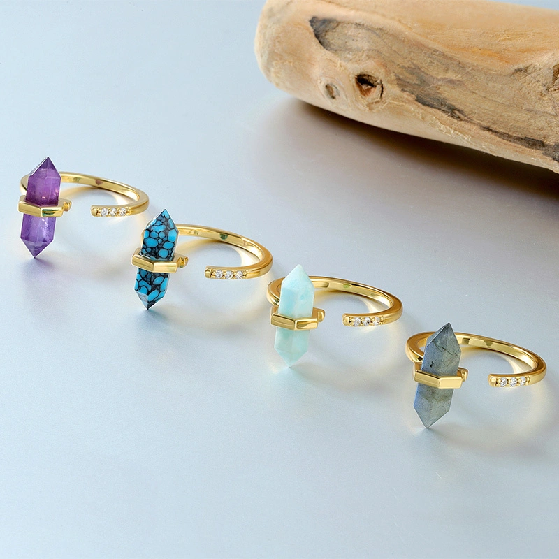 Hexagon Amethyst Ring 1
