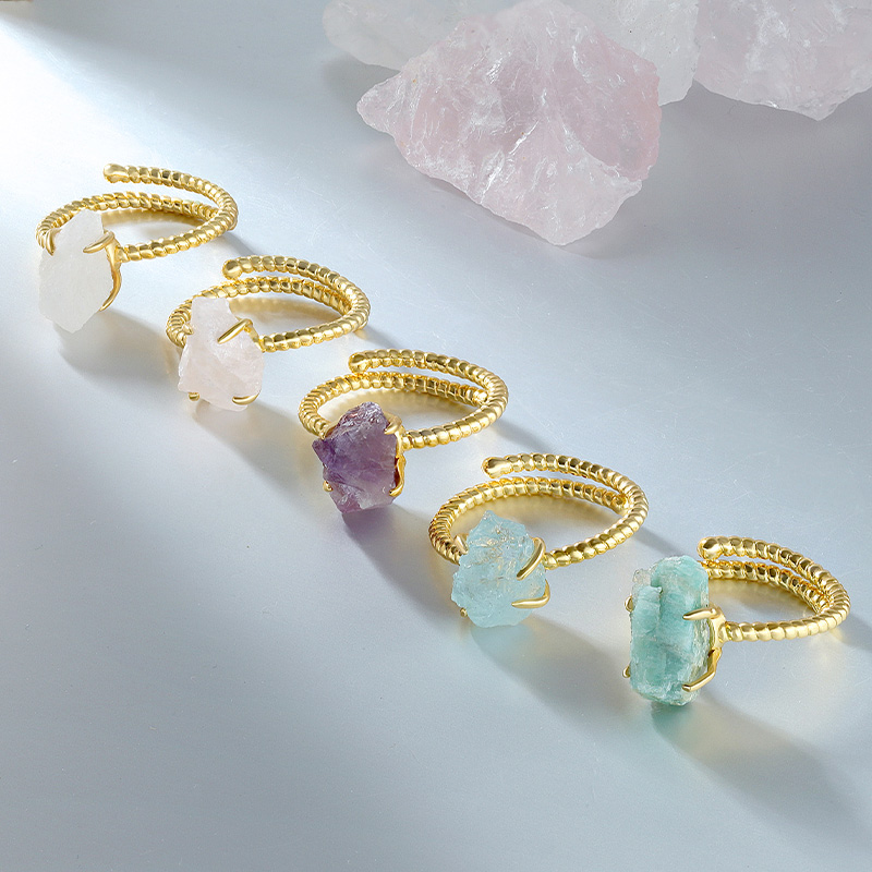 Irregular Hexagon Amethyst Ring 3