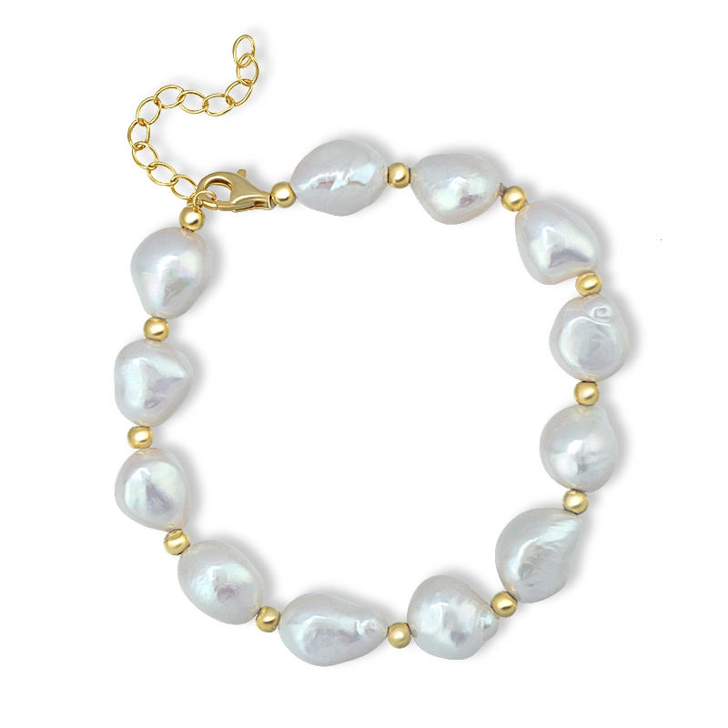 9 10mm Baroque Pearl Bracelet 1