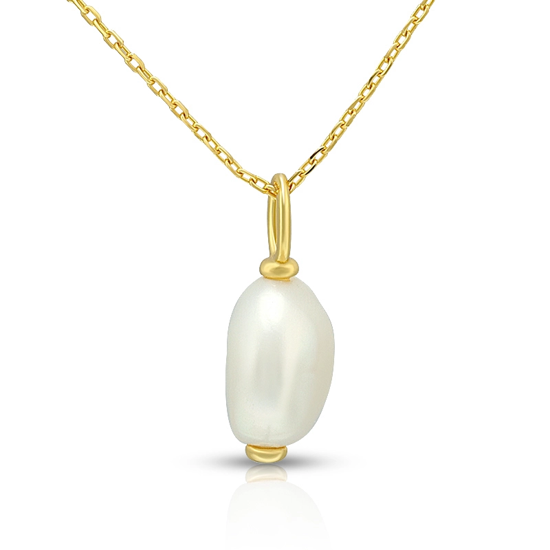 9 10mm Baroque Pearl Pendant Necklace 1