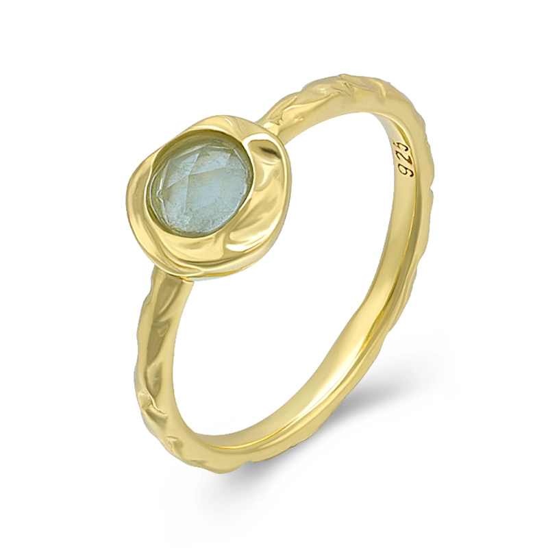 Faceted Aquamarine Ring 1