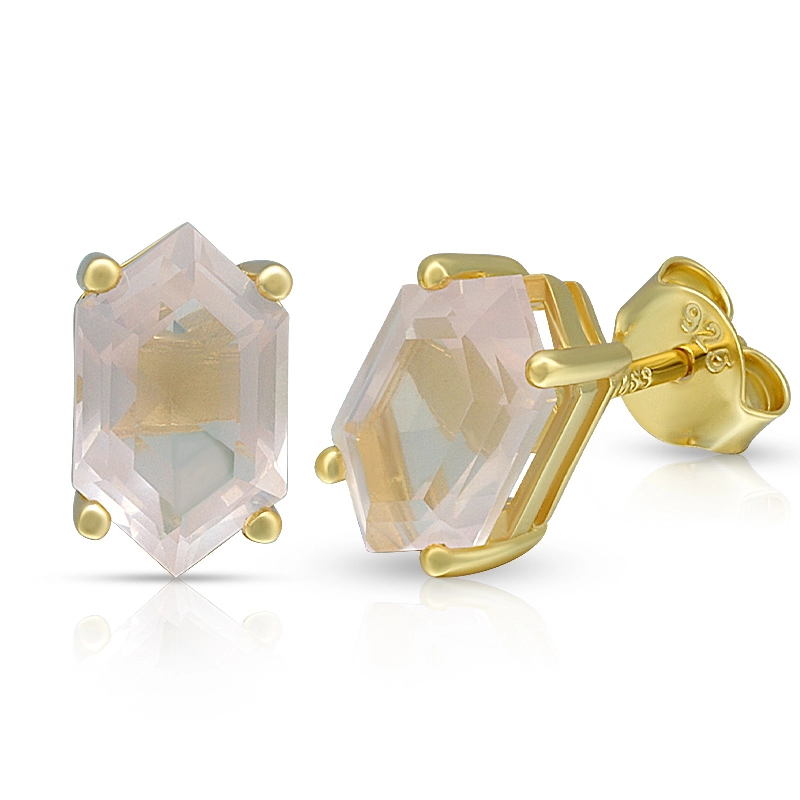 Hexagon Stud Earrings 1