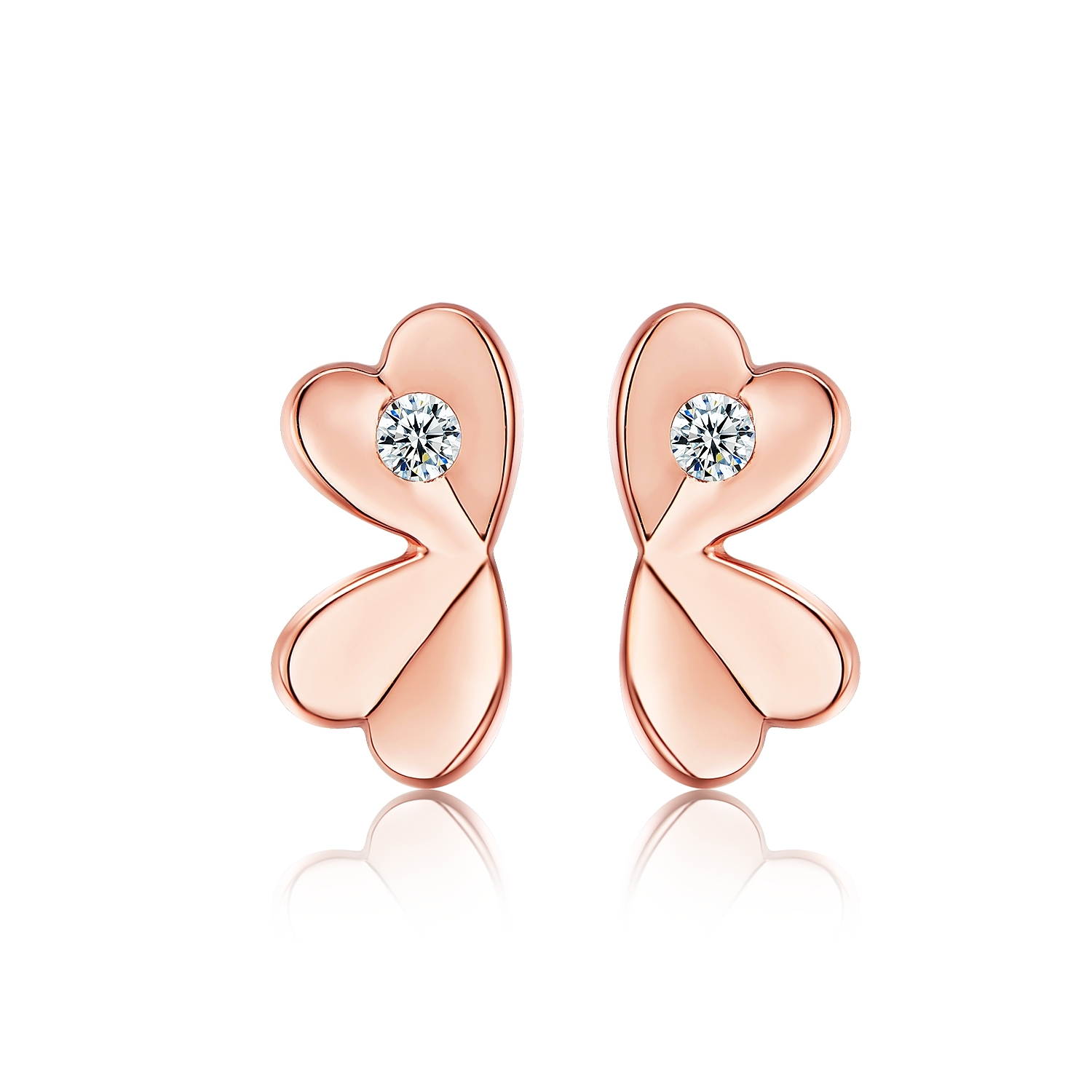 New Joacii 925 Sterling Silver Zircon Double Sided Heart Layer Shaped Pendant Earrings With Joyeria 1
