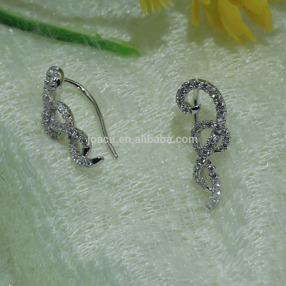 Musical Notation Ladies Jewelry 925 Sterling Silver Earrings 1