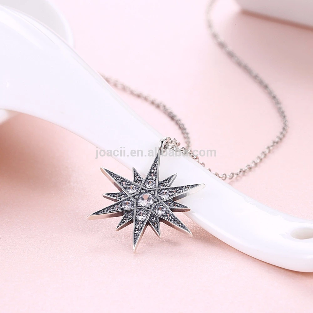 Customs JewelryHexagon design 925 sterling silver jewelry pendant necklace 1