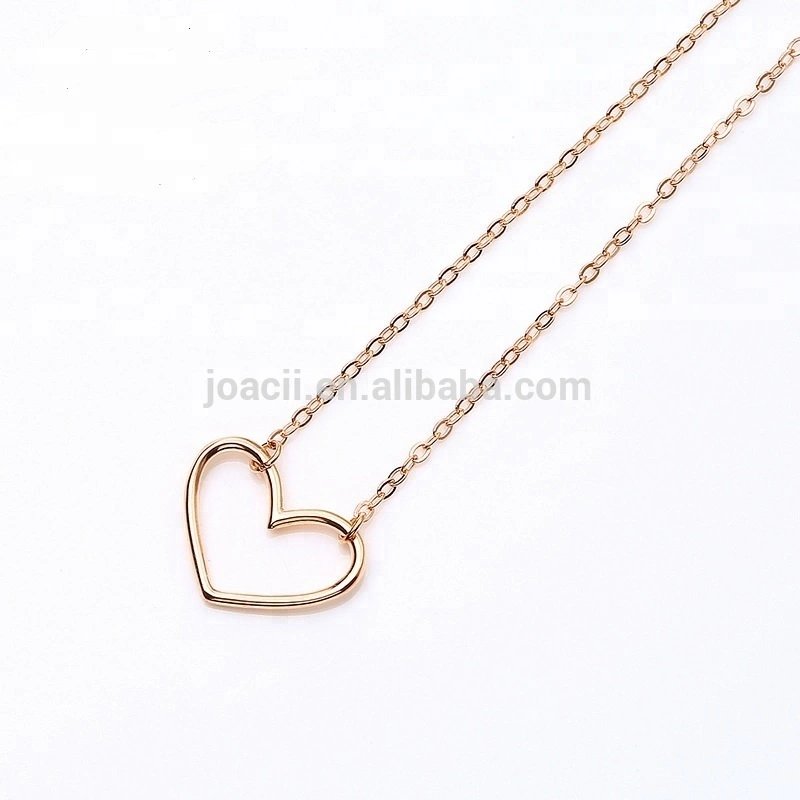 Fashion S925 Sterling Silver Jewelry Necklace Large Heart Chakra Choker For Women And Girls With Halskette 1