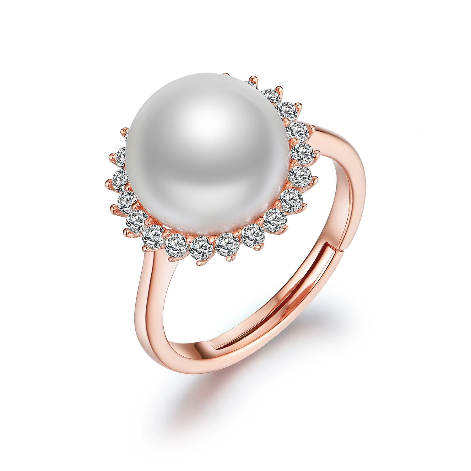 Custom 18K Gold Plated 925 Sterling Silver Black Zircon Tahiti Real Freshwater Pearl Rings Jewelry 1