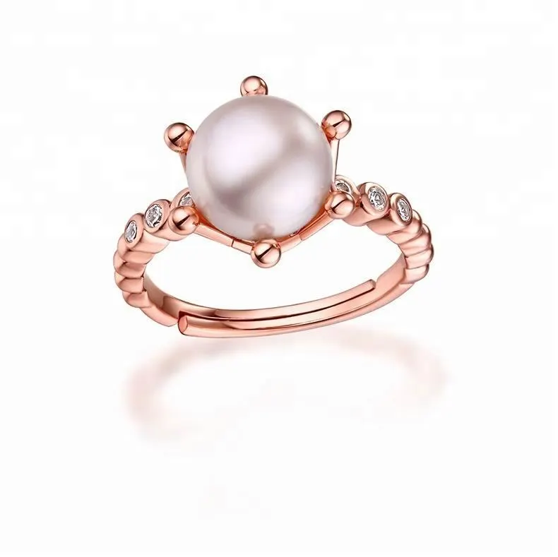 Joacii Unique Design Freshwater Pearl Silver Ring For Women With Sieraden 1