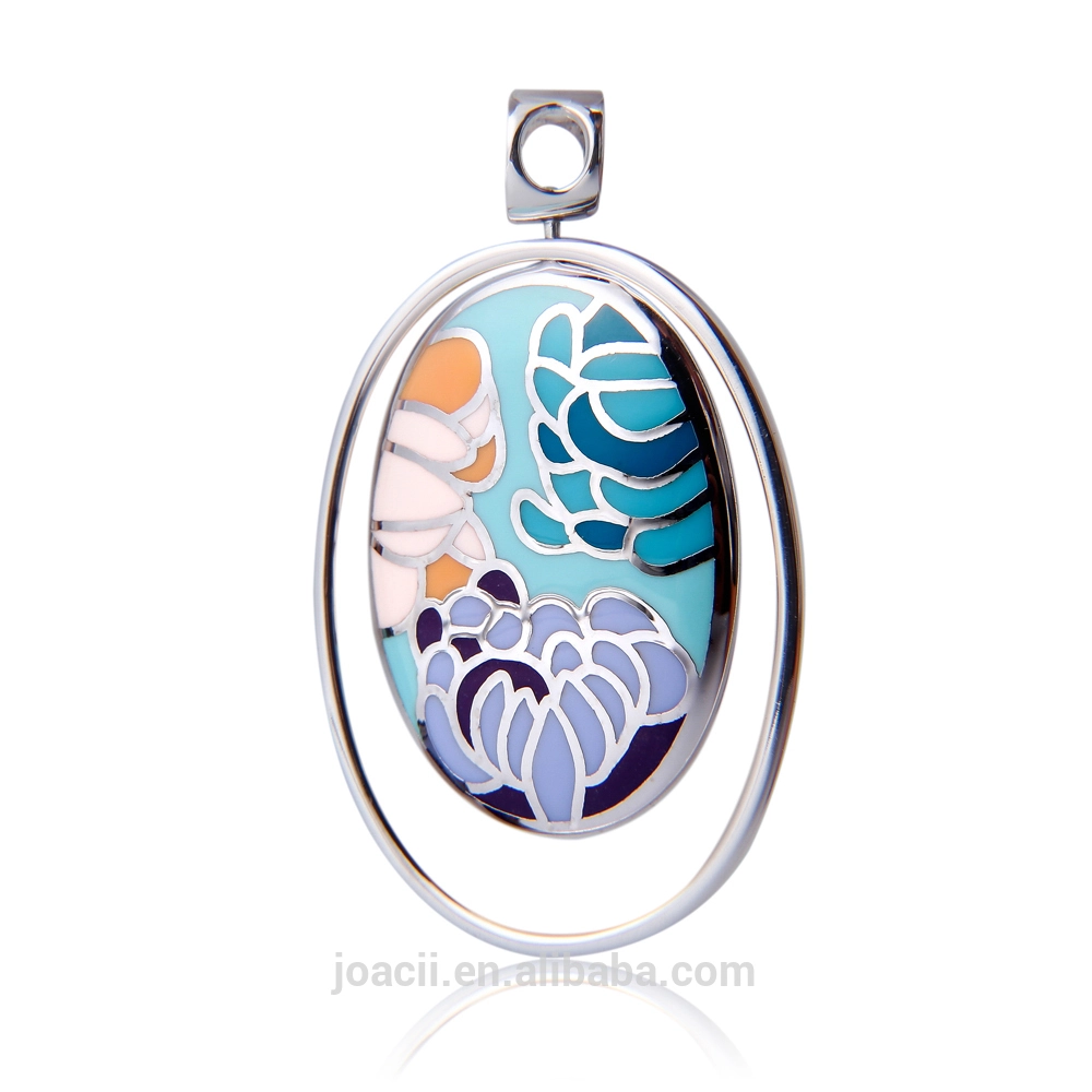 Joacii Latest Fashion Hot Sale 925 Silver Enamel Jewelry pendant 18k gold plated with for Women and Girls 1