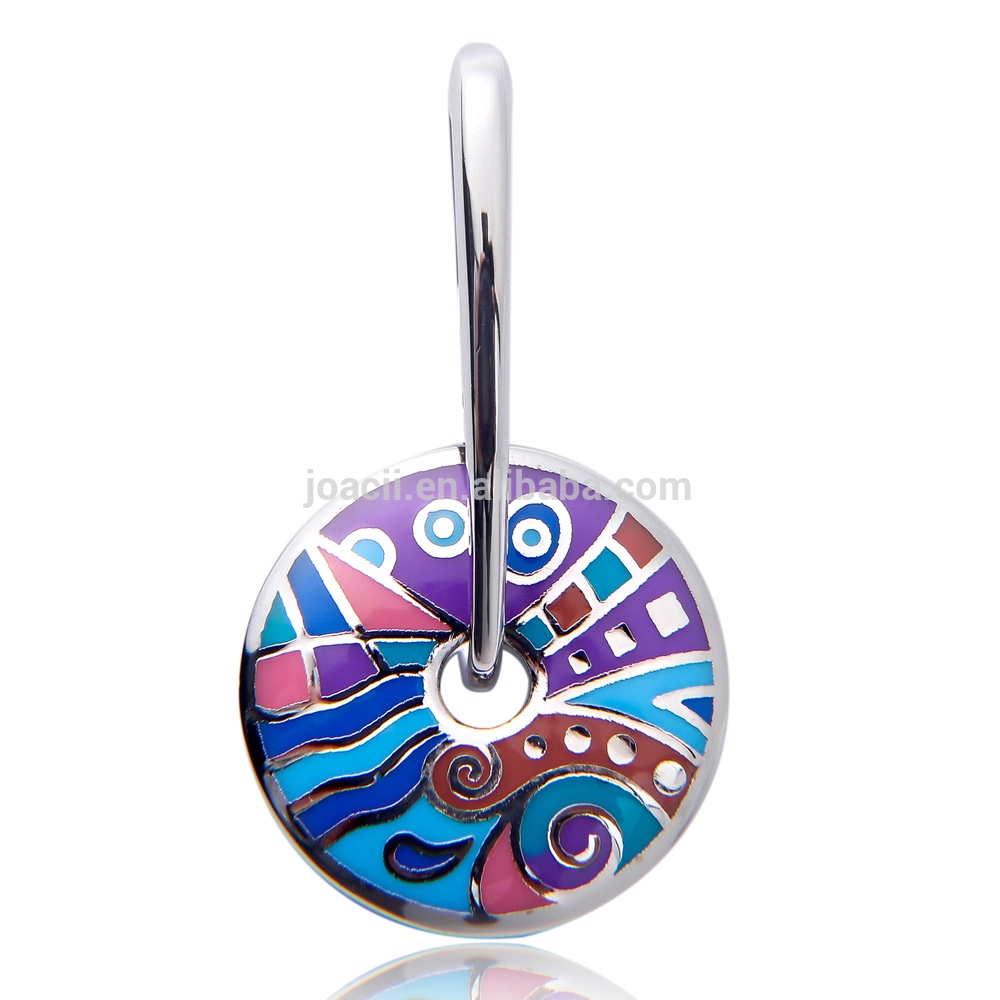 Joacii Wholesale Studs Earring Geometric Colorful Design Enamel Drop Earring 1