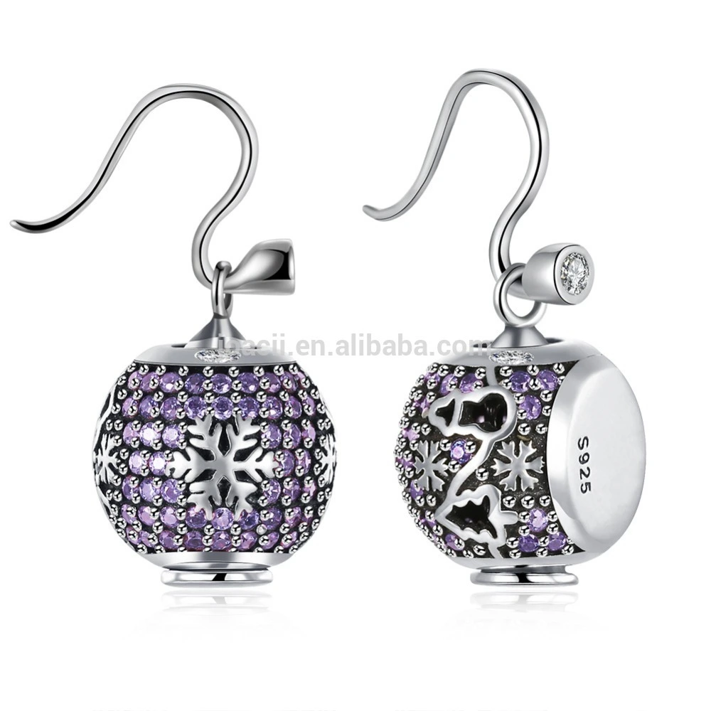 925 Silver Lantern Pendant Earrings Women Jewelry 1