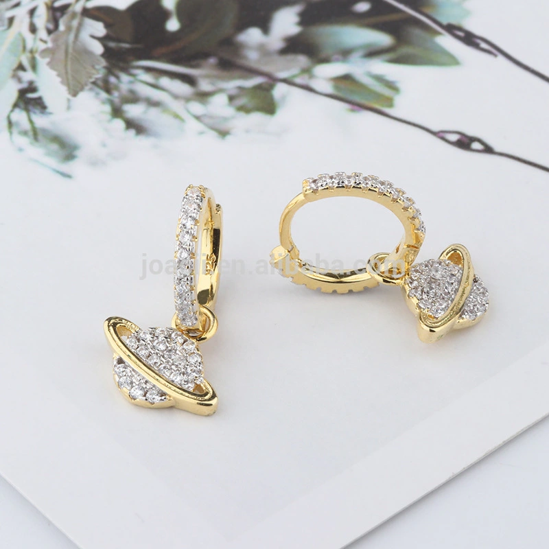 Joacii Iced Out Asymmetric Star Dual 925 Sterling Silver Earring Studs 1