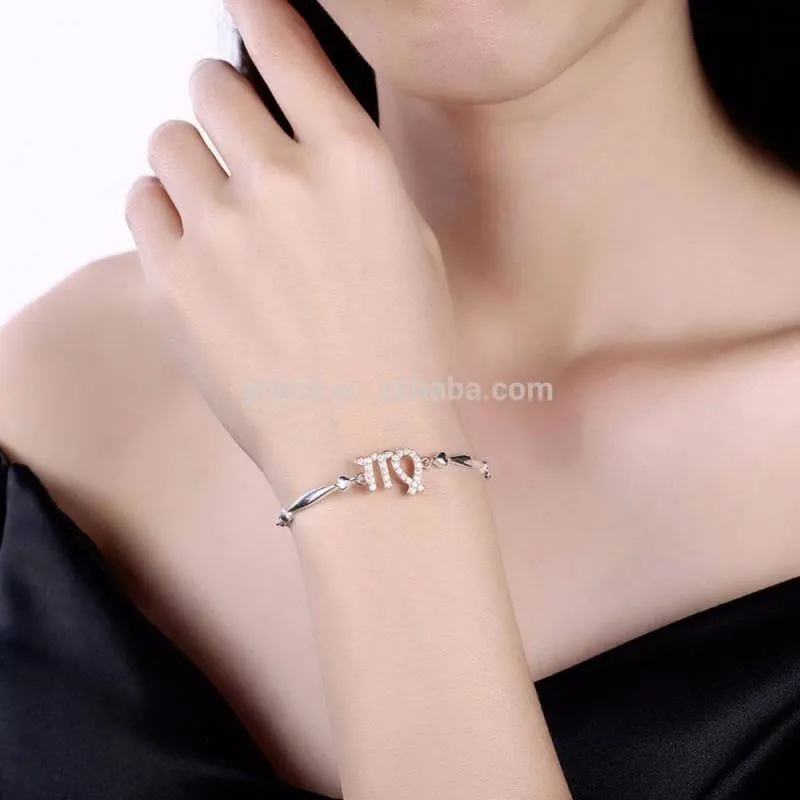 Virgo Design Women'S 925 Sterling Silver Chain Bracelet With Gioielleria 1