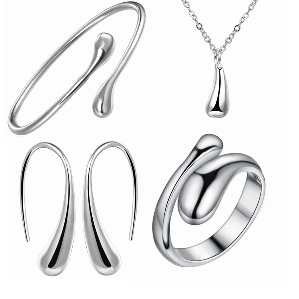 Joacii Beautiful 925 Sterling Silver Wedding Sets with 18K Silver Plating 1