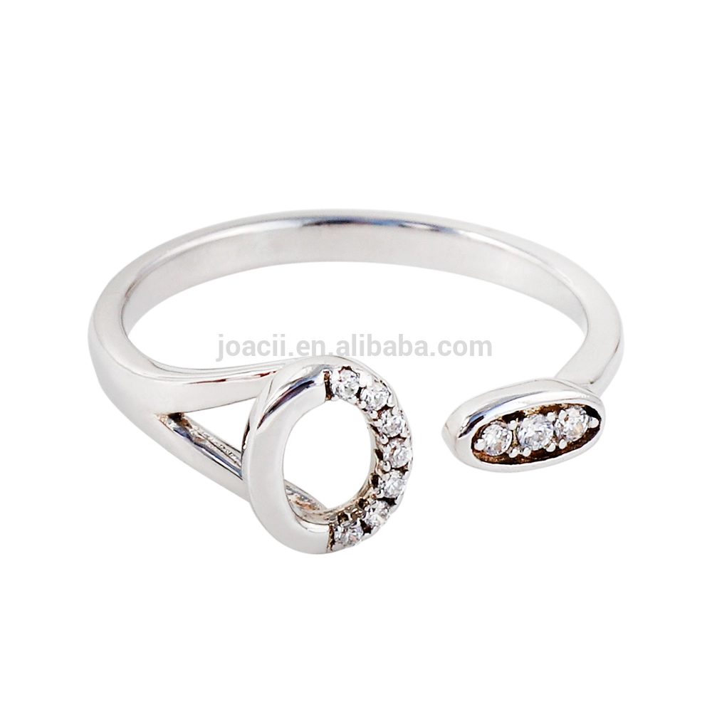Tiny 925 Sterling Silver Diamond Jewelry Ring 1