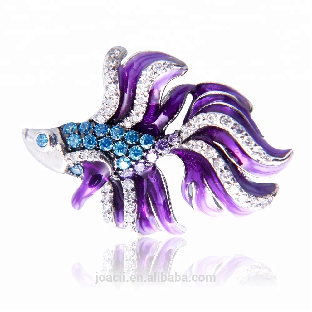 Enamel Synthetic Amethyst Crystal fashion 925 Sterling Silver Jewelry 18K-Gold Plated Jewelry Pendant 1