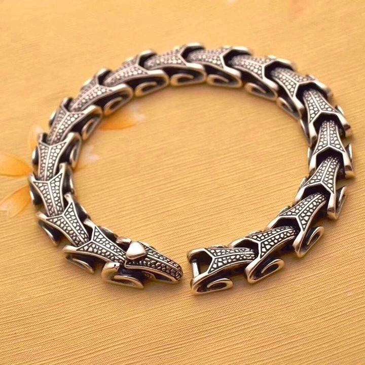 Sterling Silver Personalized Snake Jewelry Bracelet 1