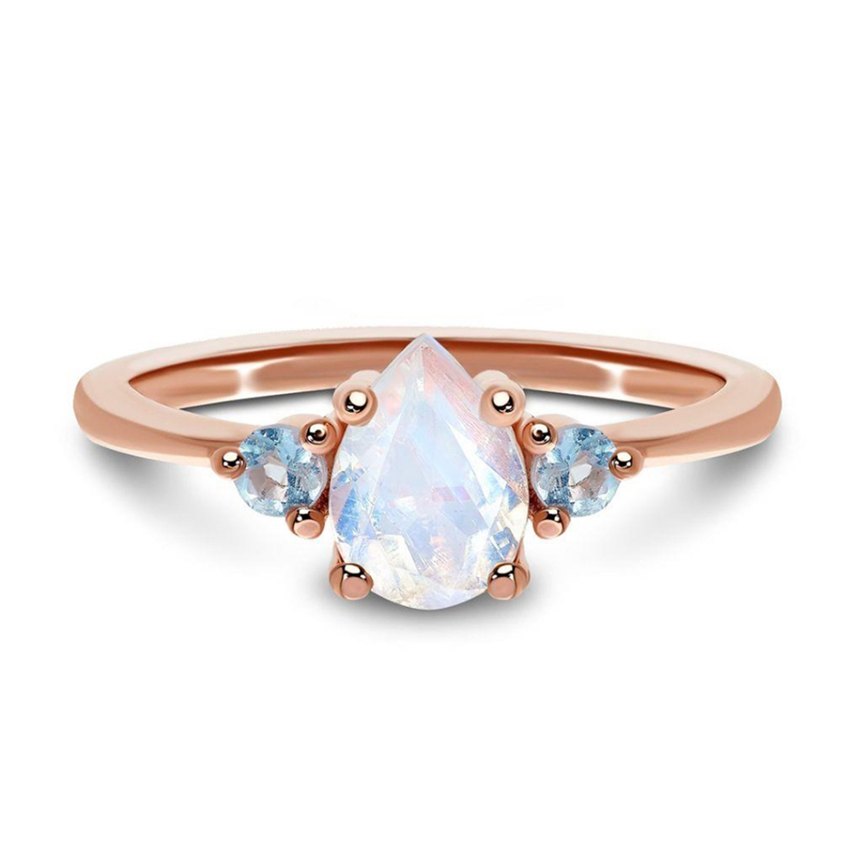 Authentic Moon Sterling Silver Moonstone 925 Ring 1