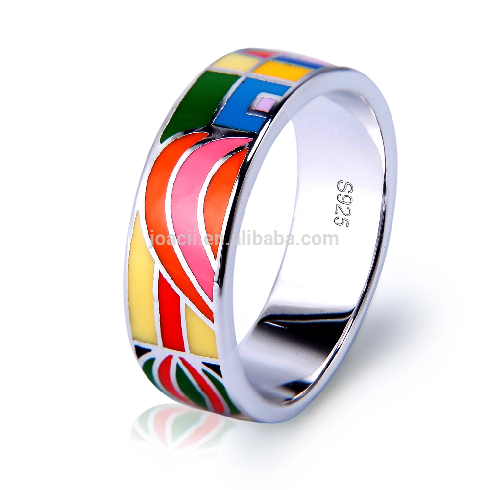 Women'S S925 Silver Jewelry Enamel Ring 1