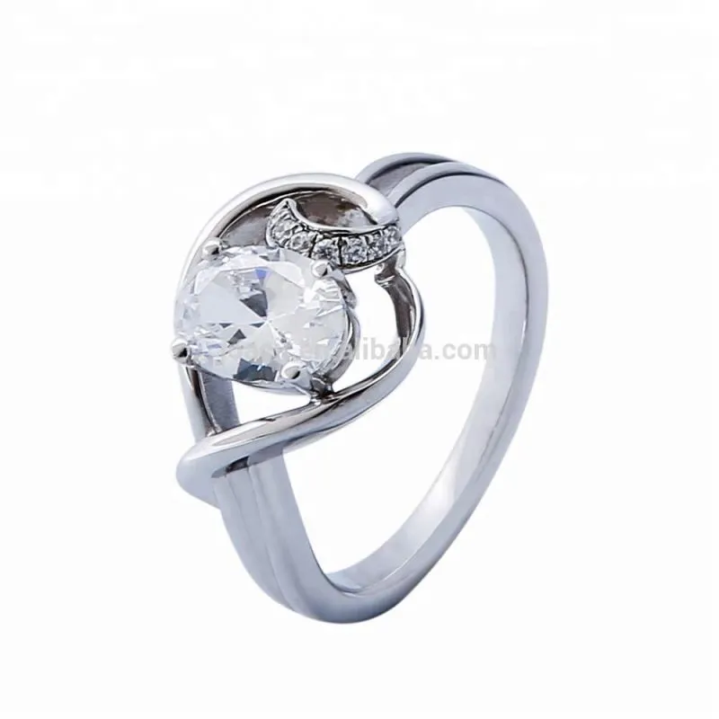 Fashion Design 925 Silver Engagement Ring Women Diamond Jewelry With Kullatut Korut 1