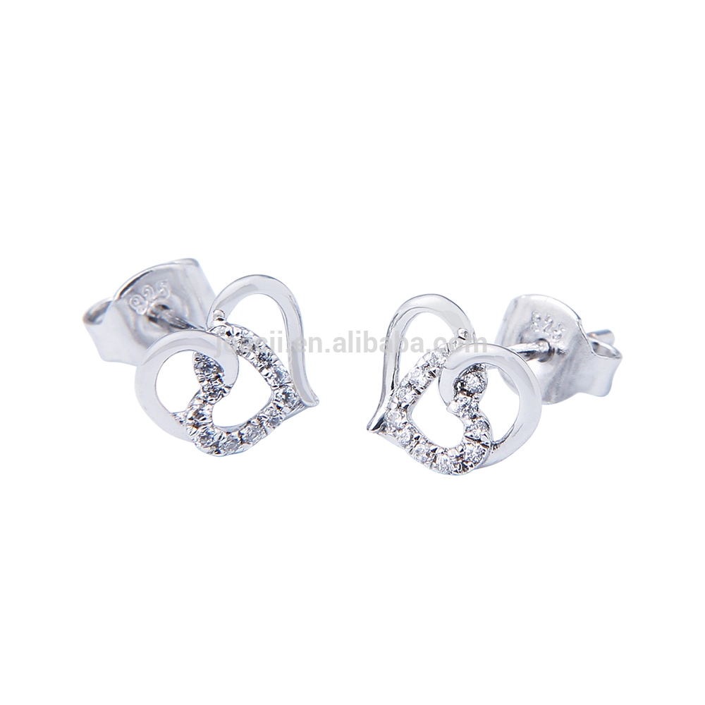 Simple Tiny Gold Stud Earring designs for women 1