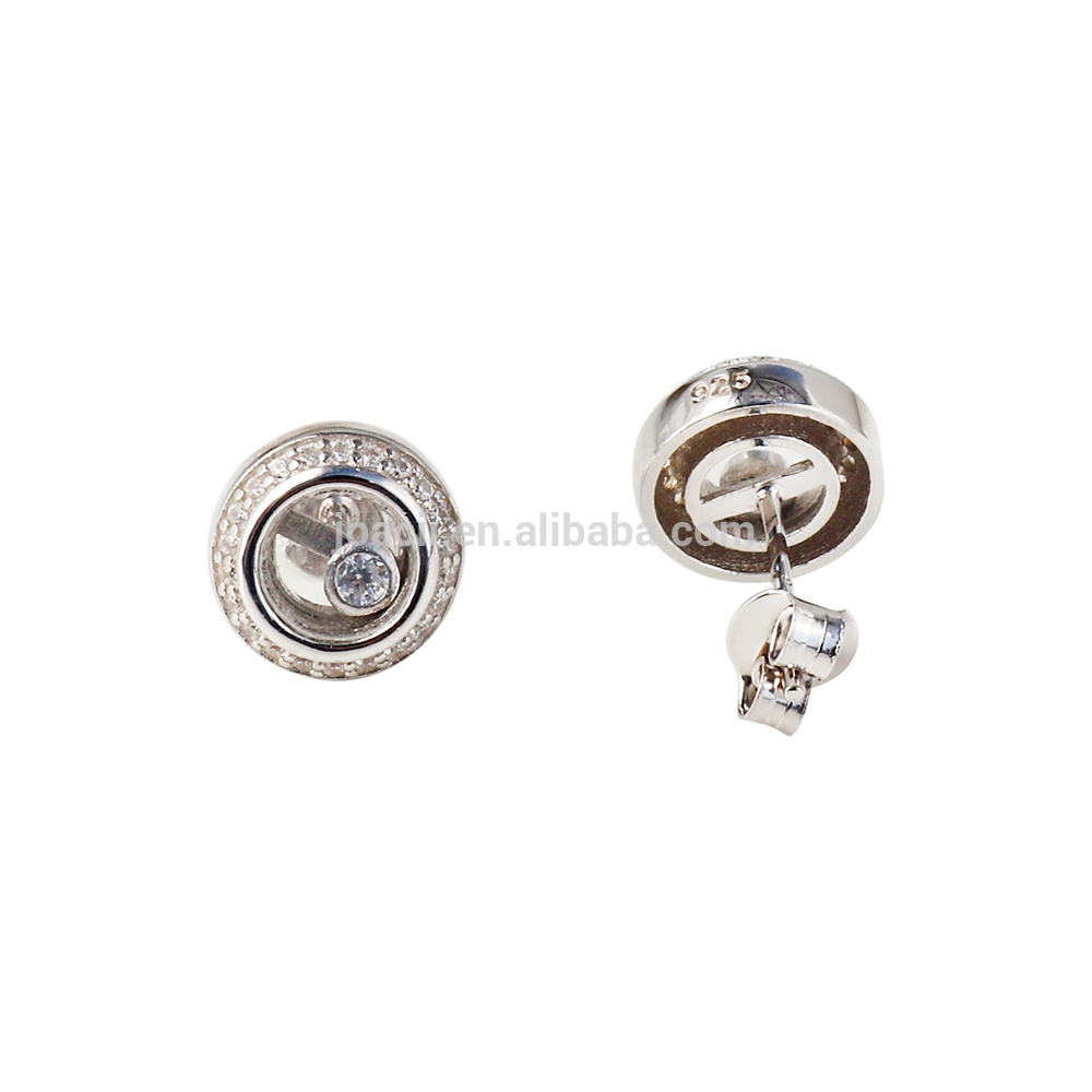 Joacii silver stud earrings 925 silver with CZ stone for women 1