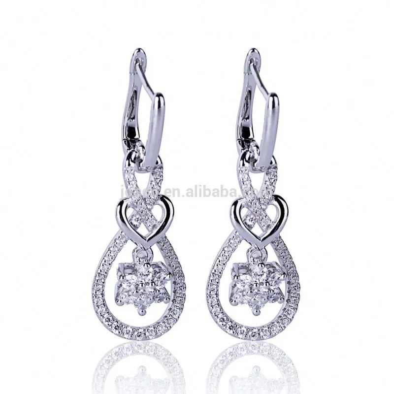 Joacii Womens Clip-On 925 Silver Jewelry Earring Cz With Oorbel 1