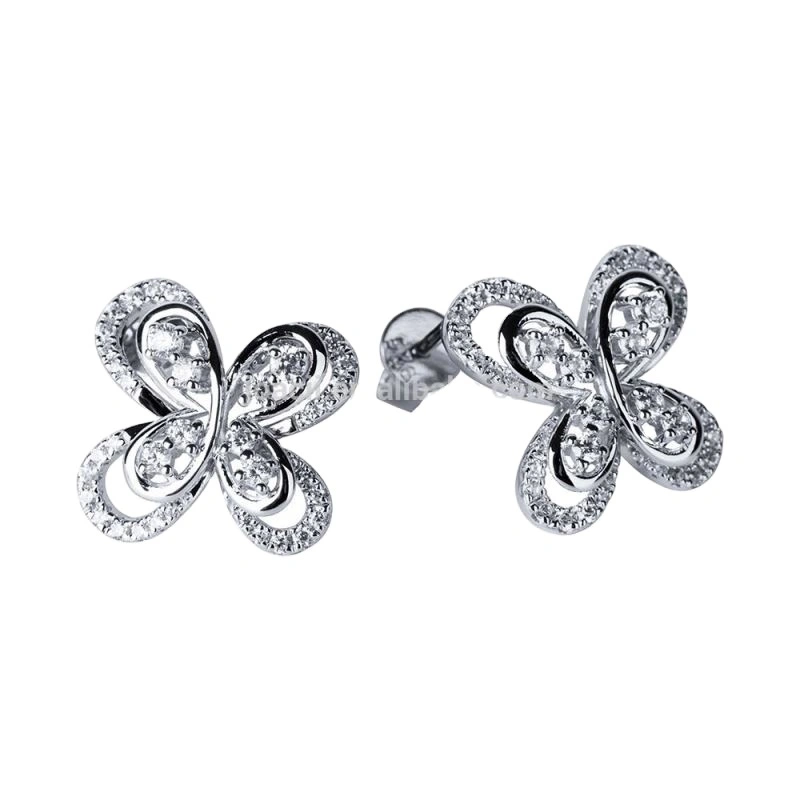 Joacii New Design Diamond 925 Butterfly Silver Earring With Gioielleria 1