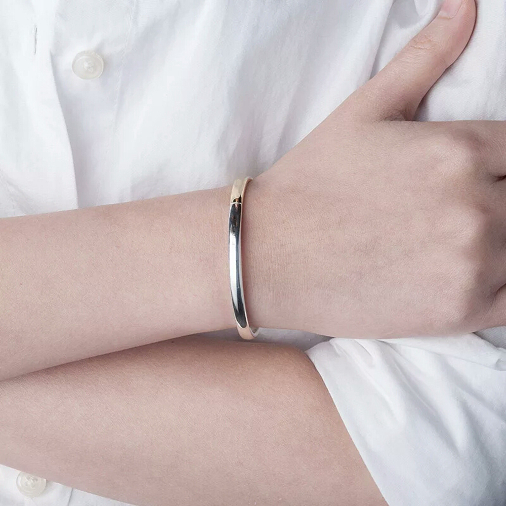 925 sterling silver Simple models design Indian 18k 24k gold plated bangles 1