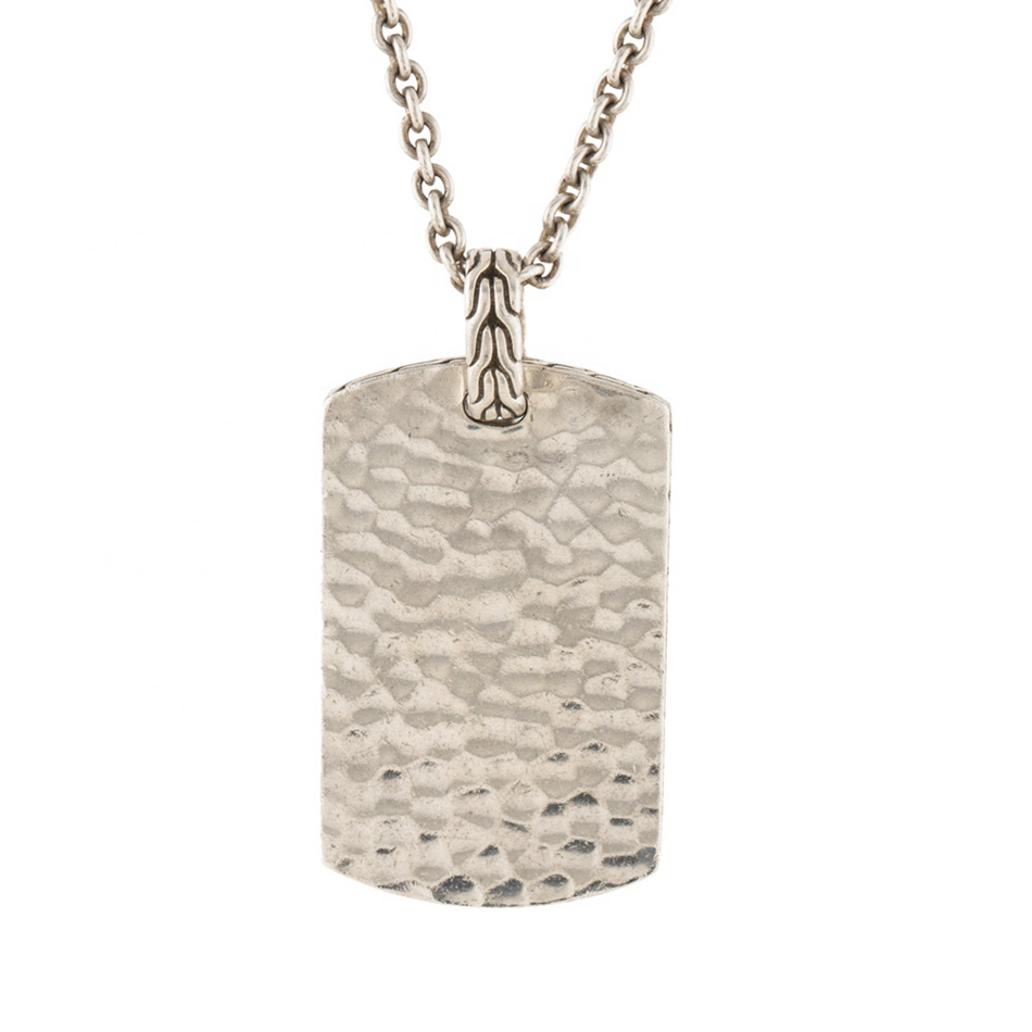 Custom Fashion Bijoux Bisuteria 925 Sterl 14K Gold Plated Jewelry Handmade Hammer Hammered Disc Necklace 1