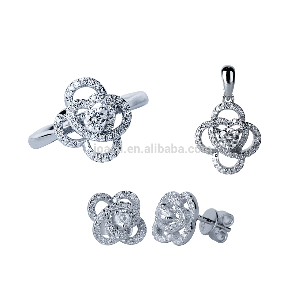 Joacii silver wholesale fashion luxury jewelry set with high quality 1