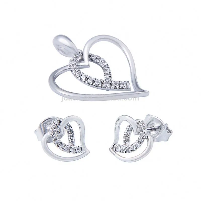 Joacii 925 18k Silver Plated Sterling Silver Jewelry Sets 1