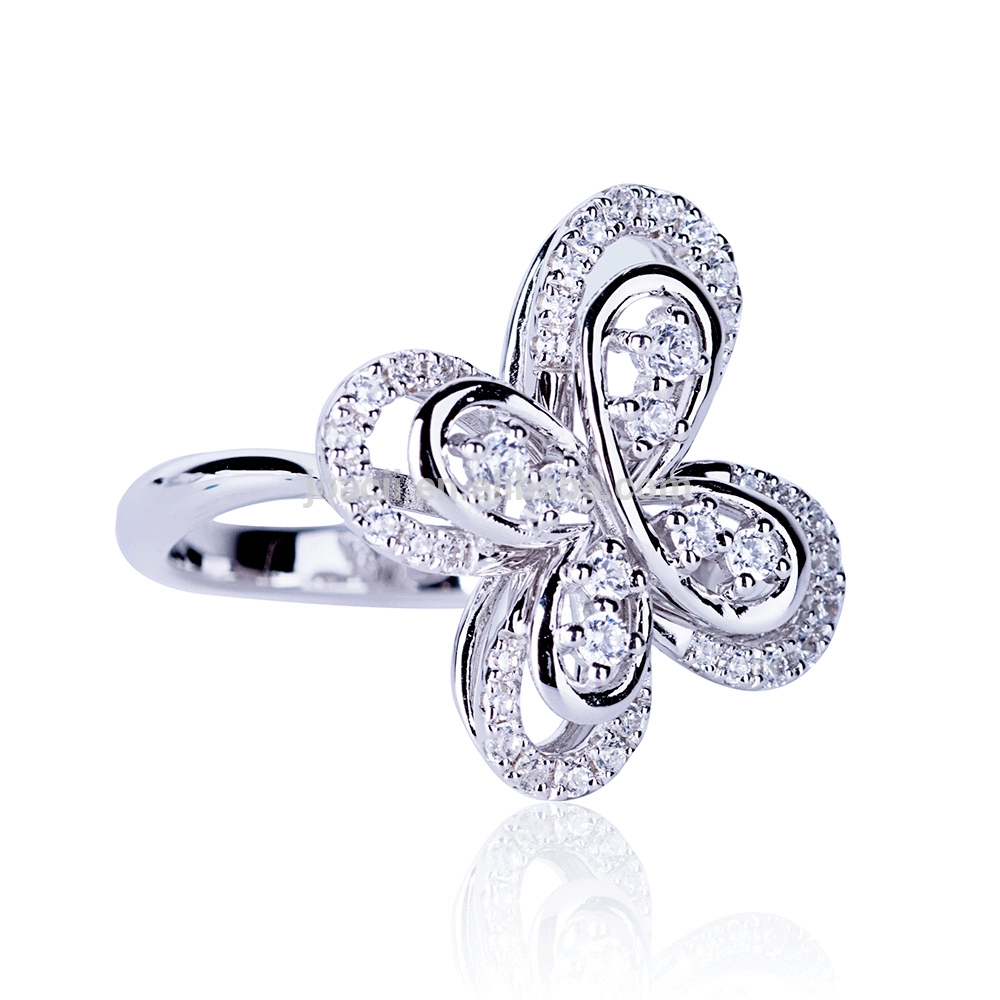 925 Sterling Silver Butterfly Jewelry Silver Ring 1