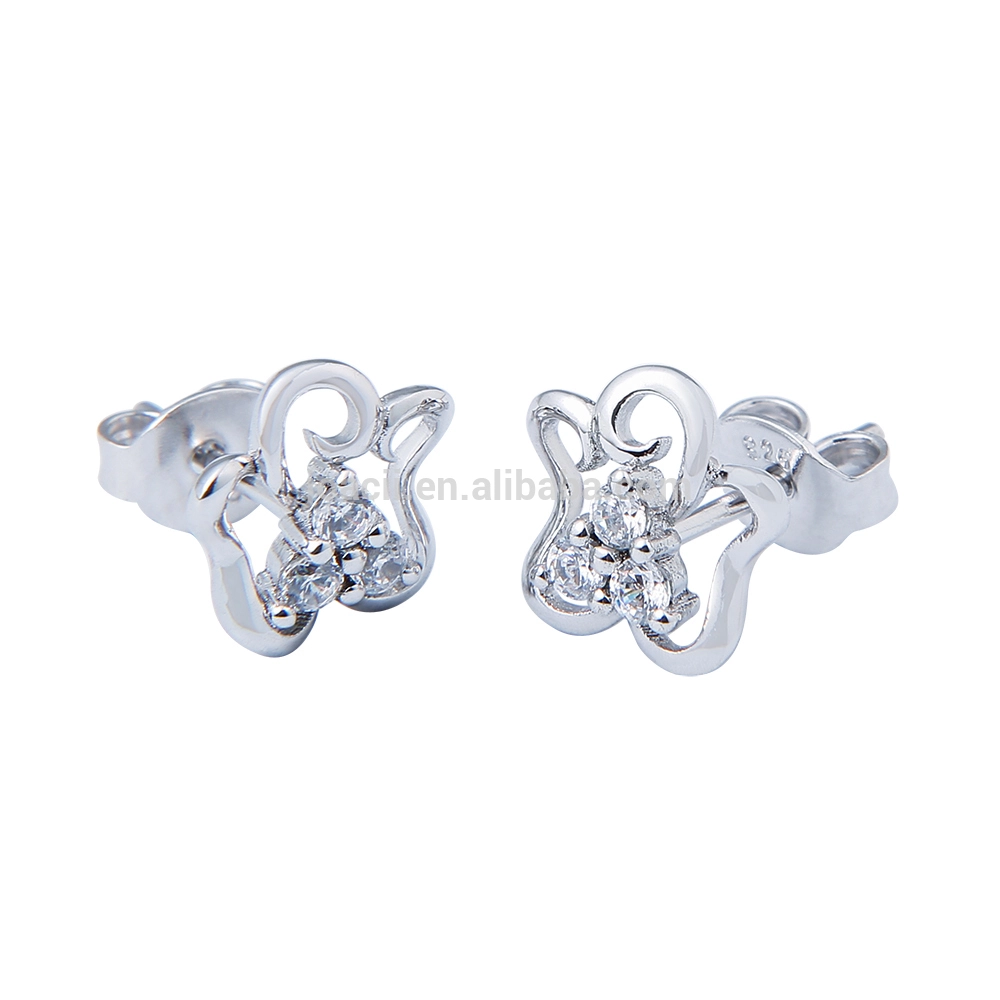 Tiny 925 Sterling Silver Jewelry Stud Earrings 1
