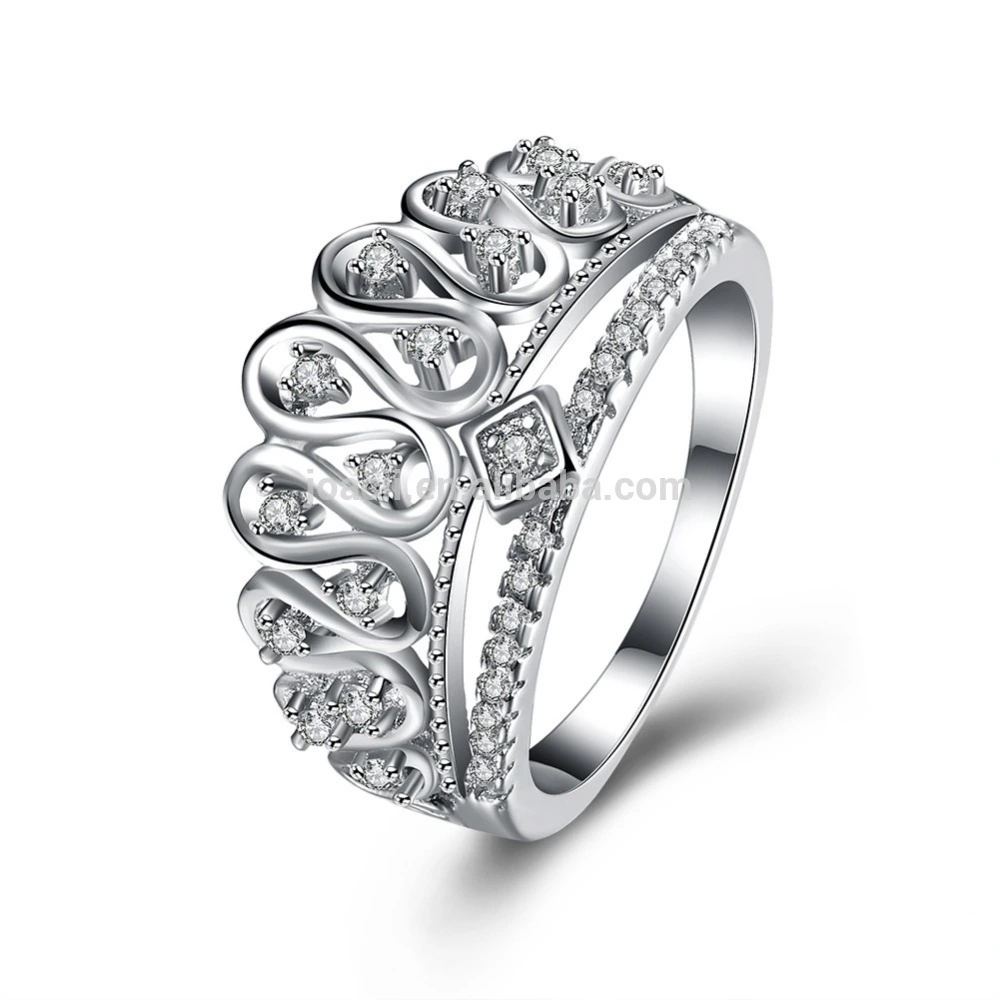 S925 Sterling Silver Crown Ring Jewelry 1