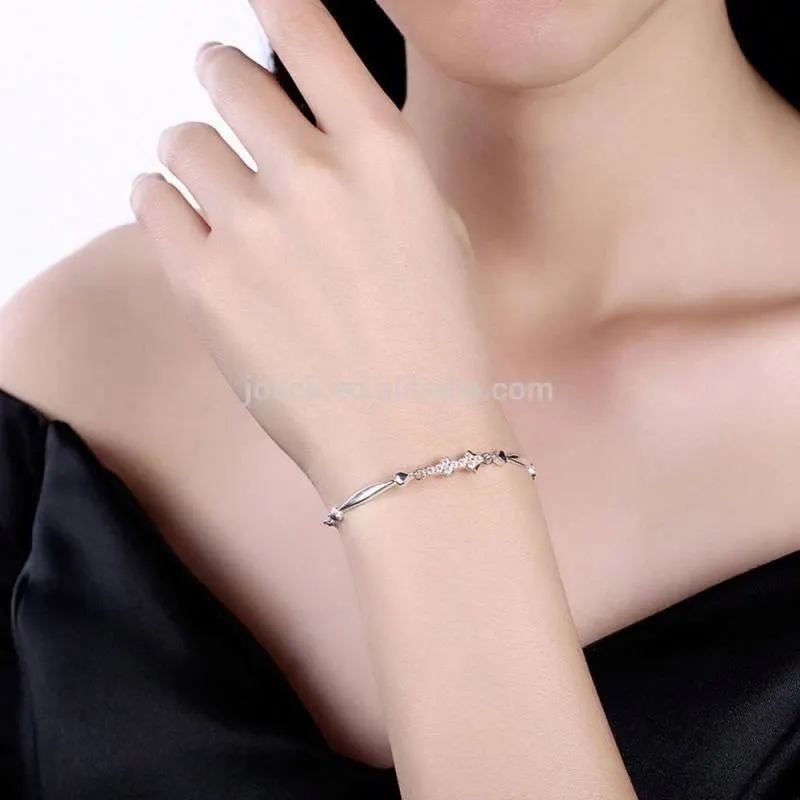 Joacii Sterling Silver Twelve Constellations Sagittarius Charm Bracelet Cz 1
