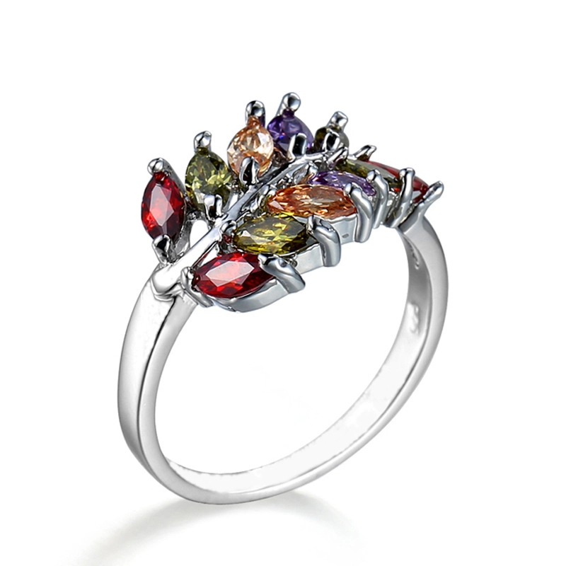 Sterling Silver Cubic Zircon Rings Women Jewelry 1