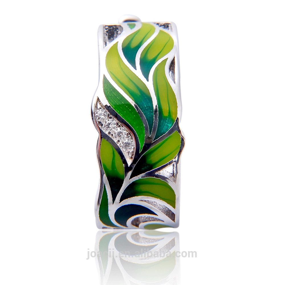 Joacii 925 Sterling Silver jewelry enamel earrings 18K Gold Plated Jewelry earrings for women and girls 1