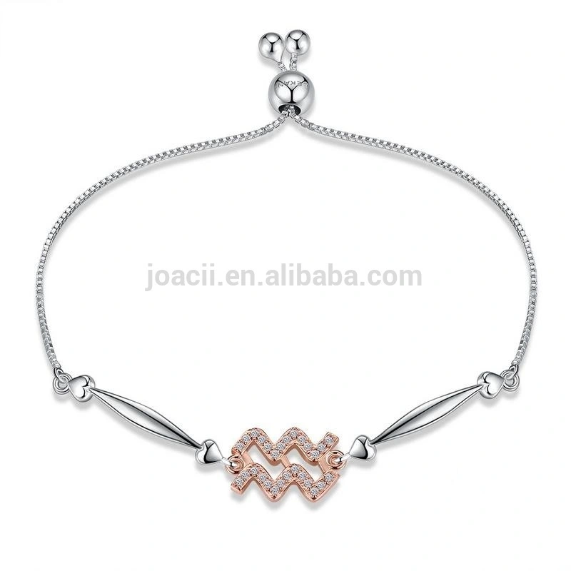Women Jewelry Constellations 18K White Gold Plated Bracelet 1