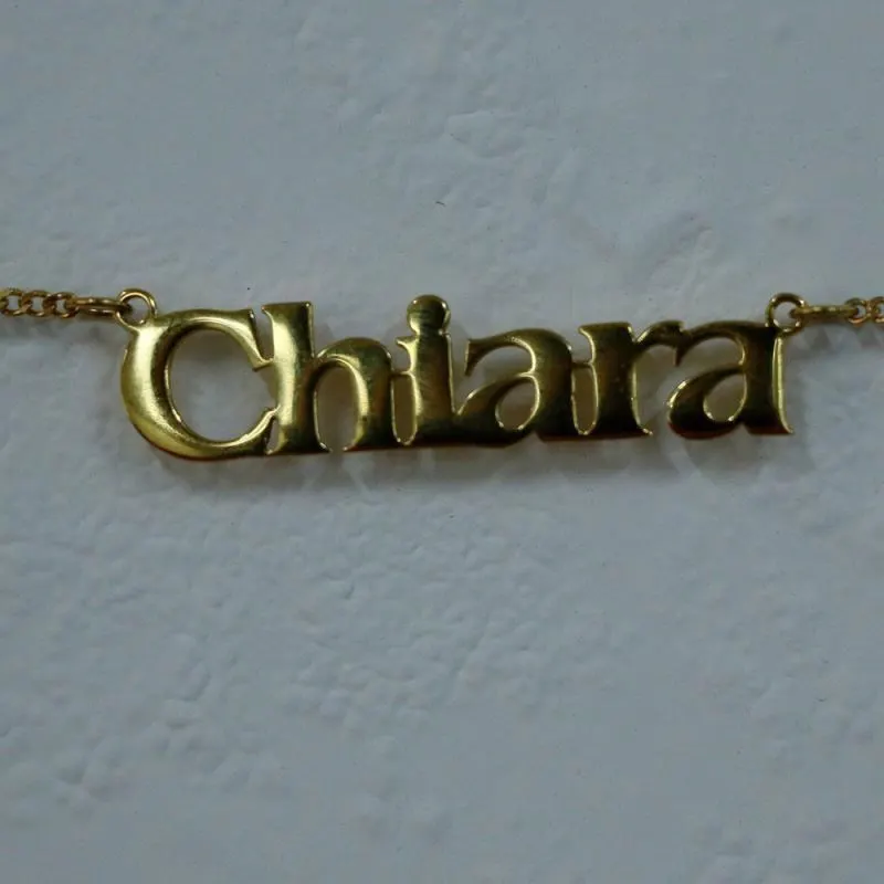 Factory Wholesale Stainless Steel Personalised Custom Name Necklace For Kids With Korut 1