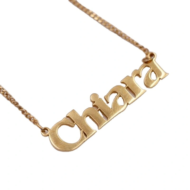 Factory Custom Hotsale 18K Gold Stainless Steel Customized Personalized Earring Name With Gioielleria 1
