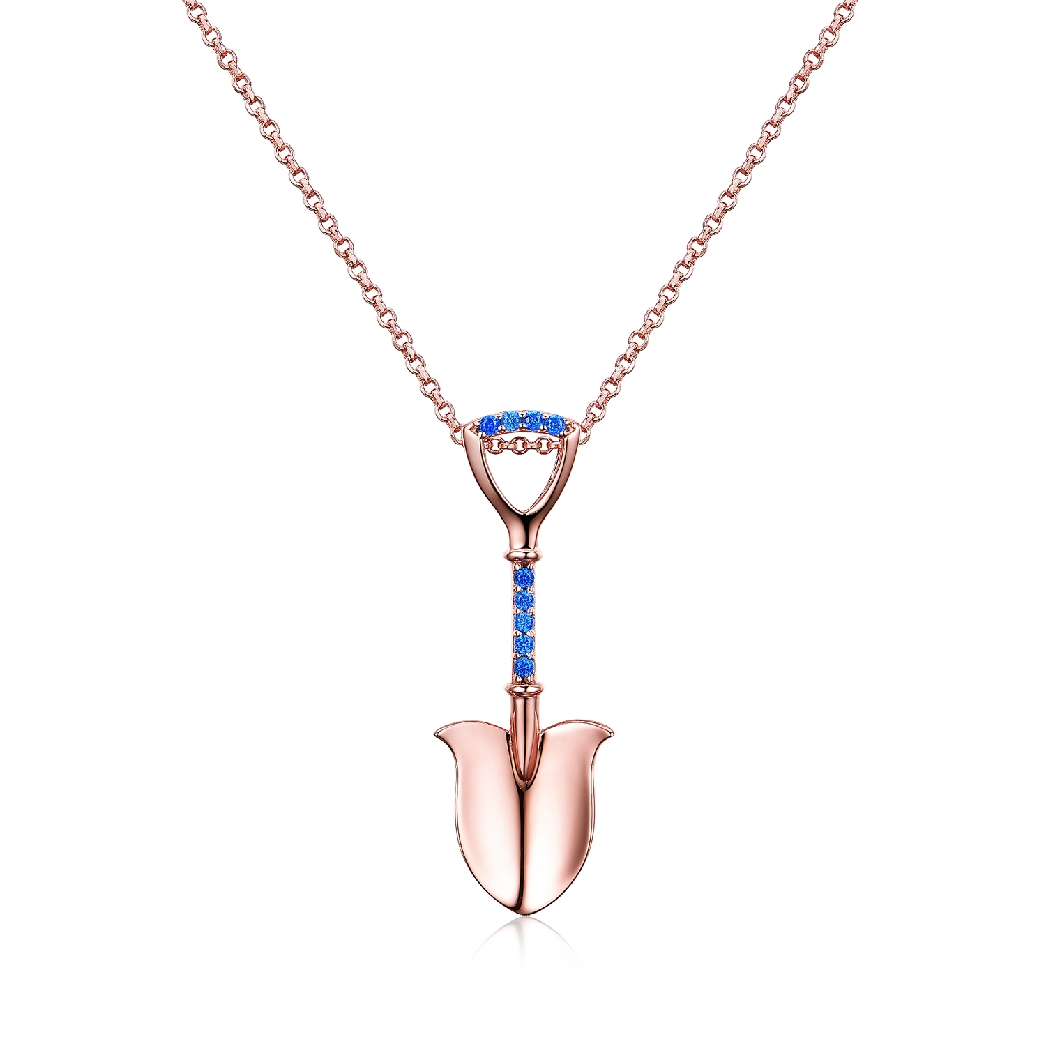 925 Sterling Silver Fashion Jewelry Charms Shovel Spade Trowel Gardening PendantNecklace With Halsbands1 1