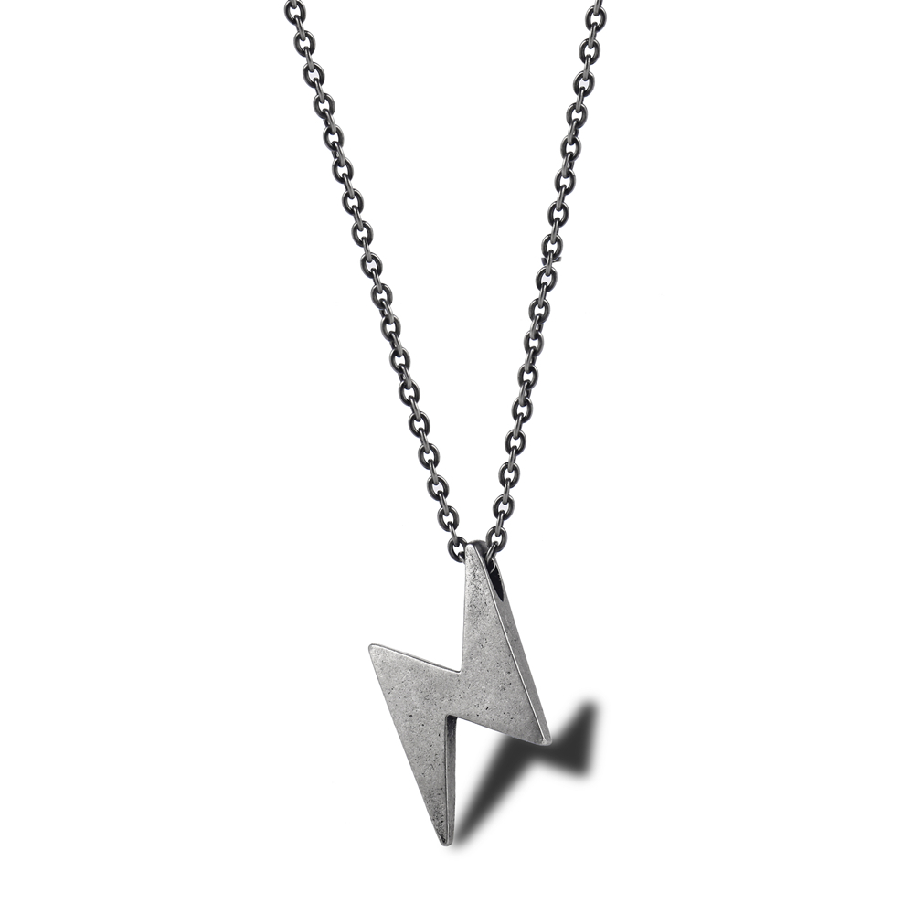 Joacii rts Stainless Steel Lightning Bolt Pendant Necklaces 1